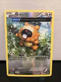 Bidoof 117/160 Pokemon Primal Clash Uncommon Holo - Image 1
