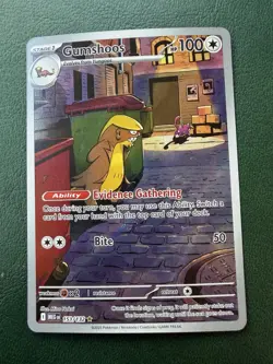 Pokemon Gumshoos 153/132 Me01: Mega Evolution Holo Illustration Rare 100HP - Image 1