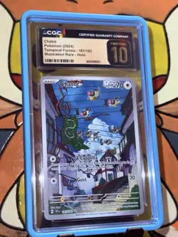 Chatot 181/162 Illustration Rare 2024 Pokemon Temporal Forces CGC Pristine 10 - Image 1