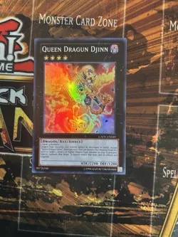 Yu-Gi-Oh! Queen Dragun Djinn Super Rare X1 NM - Image 1