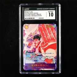 CGC 10 GEM MINT 2025 One Piece JPN Monkey D. Luffy EB02-061 SEC (Alt Art) - Image 1