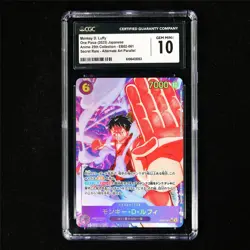 CGC 10 GEM MINT 2025 One Piece JPN Monkey D. Luffy EB02-061 SEC (Alt Art) - Image 2