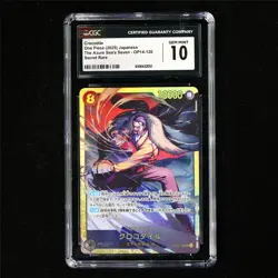 CGC 10 GEM MINT 2025 One Piece JPN Crocodile OP14-120 Secret Rare - Image 2