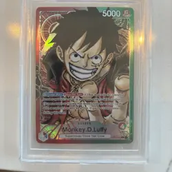 BGS 9.5 ONE PIECE Romance Dawn Monkey D. Luffy OP01 003 Alt Art Lead Pre Errata - Image 2