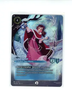 Disney Lorcana Winterspell Belle Snowfield Strategist 236/204 Enchanted Rare - Image 1