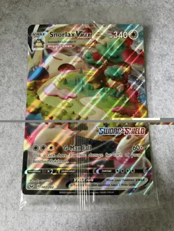 Snorlax VMAX JUMBO Card 142/202 Stamped Gamestop Promo Pokemon Sword & Shield - Image 1