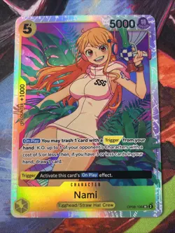 Nami SR OP08-106 English One Piece Card Game Two Legends NM - Image 1