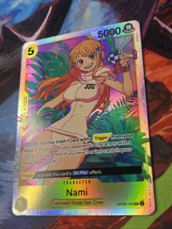 Nami SR OP08-106 English One Piece Card Game Two Legends NM - Image 3