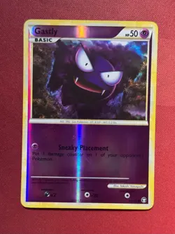 GASTLY 63/102 Triumphant HGSS REVERSE HOLO RH Pokemon TCG card NM - Image 1