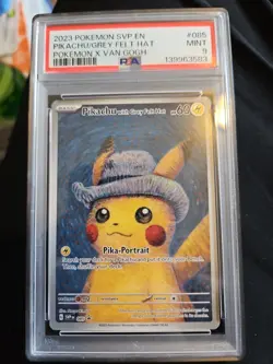 Pikachu with Grey Felt Hat 085 Sv Scarlet & Violet Promo Card PSA 9 W Promo Card - Image 1