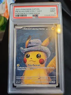 Pikachu with Grey Felt Hat 085 Sv Scarlet & Violet Promo Card PSA 9 W Promo Card - Image 2