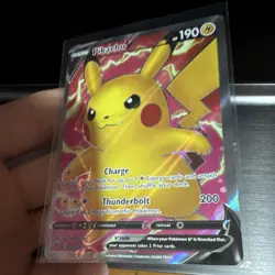 Pokemon Pikachu V Full Art Ultra Rare Holo 170/185 Vivid Voltage 190 HP Card - Image 4