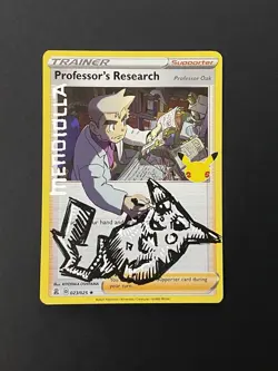 Pokemon Pikachu Custom Painted Card By Mendiolla 1/1 - Image 1
