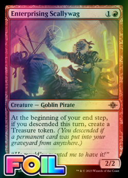 x1 Enterprising Scallywag LCI MTG 148 FOIL UNCOMMON M/NM 1x - Image 1