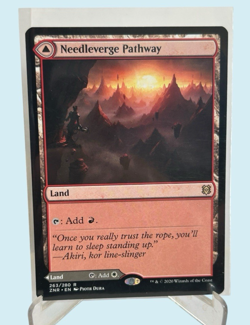 Needleverge/Pillarverge Pathway, Zendikar Rising, NM, Magic the Gathering MTG - Image 1