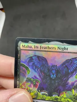 Maha, Its Feathers Night Bloomburrow Foil MTG 0100 LP - Image 3