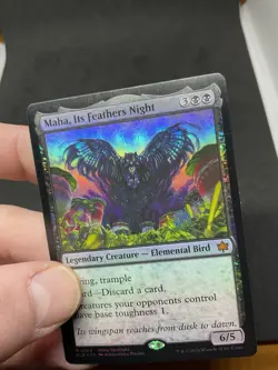 Maha, Its Feathers Night Bloomburrow Foil MTG 0100 LP - Image 5