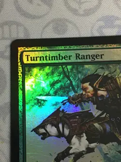 D1226 MAGIC GATHERING ZENDIKAR TURNTIMBER RANGER #191 LP R FOIL - Image 3