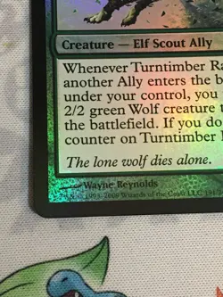 D1226 MAGIC GATHERING ZENDIKAR TURNTIMBER RANGER #191 LP R FOIL - Image 4