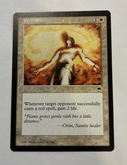 Warmth LP Tempest Magic the Gathering TMP #51 1997 - Image 1