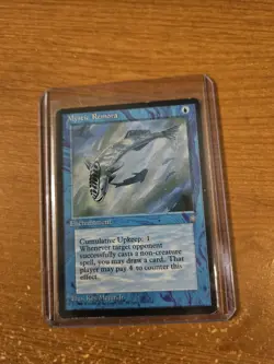 MAGIC THE GATHERING ICE AGE MYSTIC REMORA HEAVILY PLAYED - Image 1