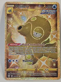 Pokemon TCG Octillery (Secret) SWSH05: Battle Styles 178 /163 Secret Rare Gold - Image 2