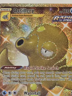 Pokemon TCG Octillery (Secret) SWSH05: Battle Styles 178 /163 Secret Rare Gold - Image 3