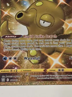 Pokemon TCG Octillery (Secret) SWSH05: Battle Styles 178 /163 Secret Rare Gold - Image 4