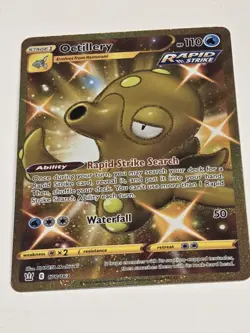 Pokemon TCG Octillery (Secret) SWSH05: Battle Styles 178 /163 Secret Rare Gold - Image 5