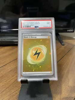 2023 POKEMON COSMOS HOLO #004 BASIC LIGHTNING ENERGY PSA 9 with 5 SWIRLS!! - Image 2