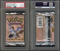 PSA 8 - 1999 WOTC Pokemon Fossil 1st Edition Zapdos, Aerodactyl & Lapras Packs! - Image 5