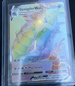 Pokemon Card - Gyarados VMAX 207/203 - Rainbow Secret Rare - Evolving Skies - Image 1