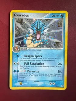 GYARADOS 8/107 EX Deoxys HOLO SWIRL rare Pokemon TCG card LP - Image 1