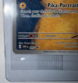 Pikachu With Grey Felt Hat 085 Promo Card Pokemon X Van Gogh - Image 3