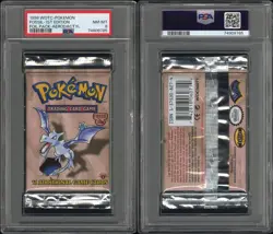 PSA 8 - 1999 WOTC Pokemon Fossil 1st Edition Aerodactyl Pack NM-Mint! - Image 3
