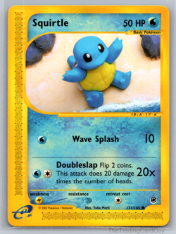 Squirtle 131/165 Expedition Base Set Regular Non Holo Pokemon Card LP - Image 1