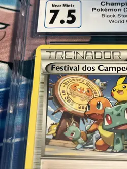 Champions Festival Black Star XY176 Portuguese Pokemon World Champions CGC 7.5 - Image 2