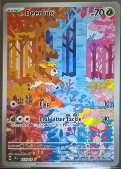 Pokemon TCG SV05: Temporal Forces #165/162 Deerling Holo NM - Image 1