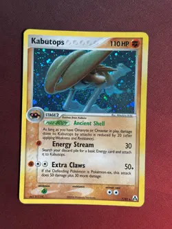 KABUTOPS 7/92 EX Legend Maker HOLO RARE Pokemon TCG card NM+ CLEAN - Image 1