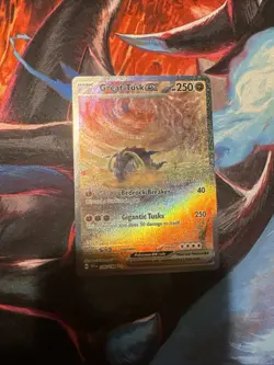 Pokemon TCG Scarlet & Violet Great Tusk EX 246/198 Special Illustration Rare - Image 1
