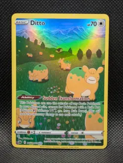 Ditto GG22/GG70 Crown Zenith: Galarian Gallery Holo Ultra Rare Pokemon TCG - Image 1