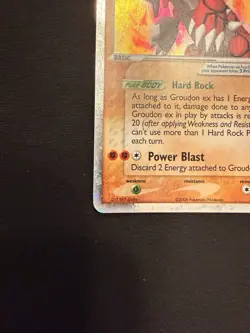 Pokemon TCG Groudon ex 93/100 EX Crystal Guardians Ultra Rare Holo 2006 MP - Image 4