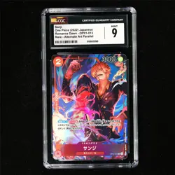 CGC 9 MINT 2022 One Piece JPN Sanji OP01-013 R (Alt Art) - Image 2