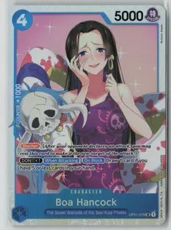 Boa Hancock OP01-078 One Piece Romance Dawn Super Rare Near Mint - Image 1