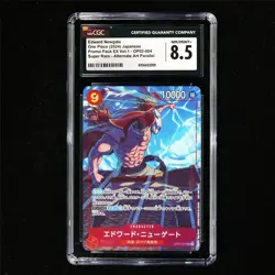 CGC 8.5 NM/MINT+ 2024 One Piece JPN Edward Newgate OP02-004 SR (Alt Art) - Image 2