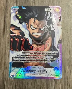 One Piece Monkey.D.Luffy (Alternate Art) OP11-040 A Fist of Divine Speed - Image 1