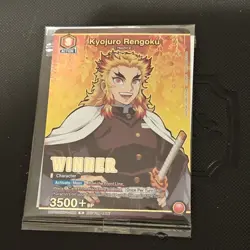 Bandai Union Arena Winner Pack Kyojuro Rengoku Trading Card Sealed - Image 1