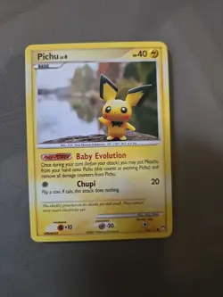 Pichu 93/123 Common Mysterious Treasures Set Collectible Pokemon Card NM - Image 1
