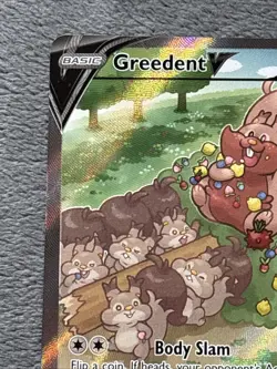 Greedent V 257/264 Pokemon Card Fusion Strike Alternate Art Holo - Image 4