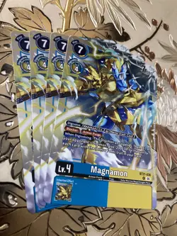 Digimon Card Game Playset Magnamon BT21-036 R World Convergence - Image 1